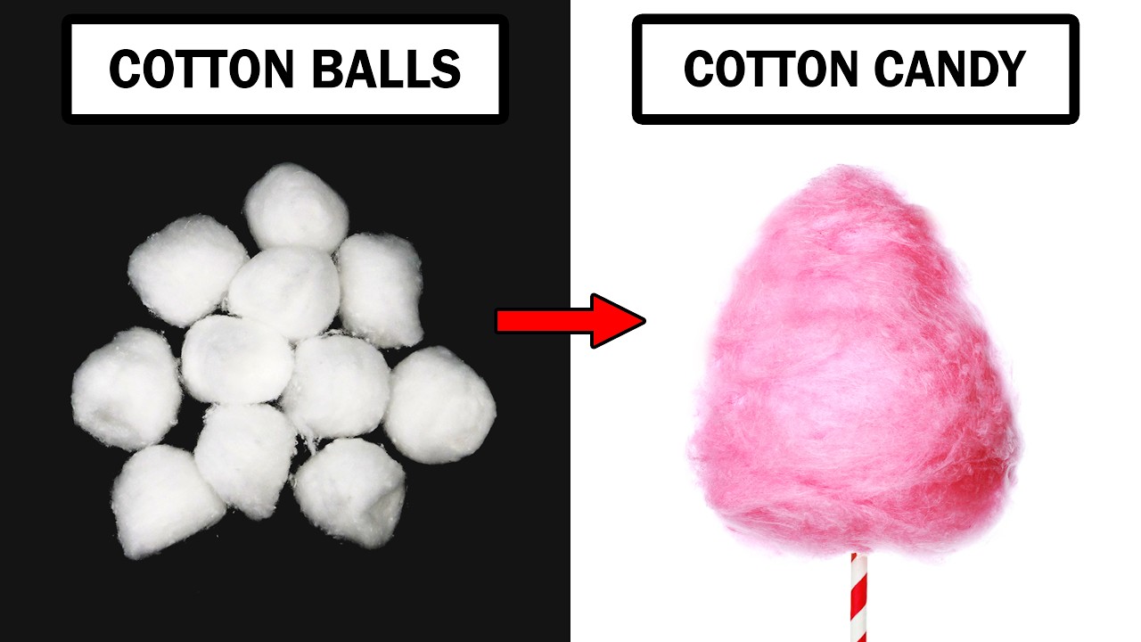 Turning cotton balls into cotton candy
