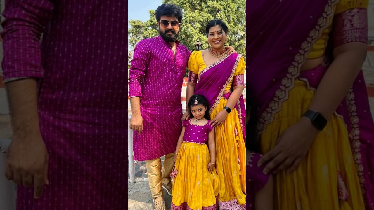 Tollywood Singer sameera Bharadwaj with her beautiful family❤️👍#shortsfeed#telugu#biggboss#tvserial