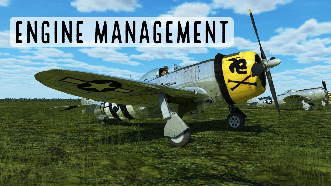 Управление двигателем P-47D