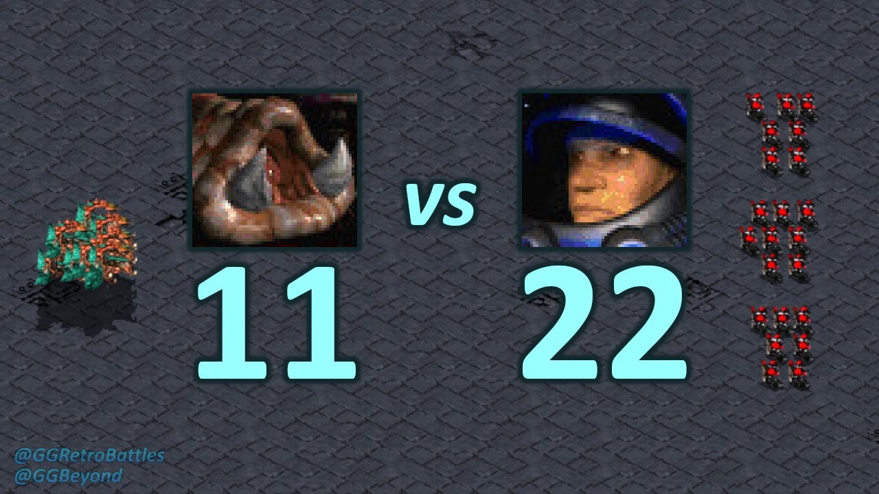 11 Mutalisks vs 22 Marines - Same Mineral Cost - StarCraft Retro Battles
