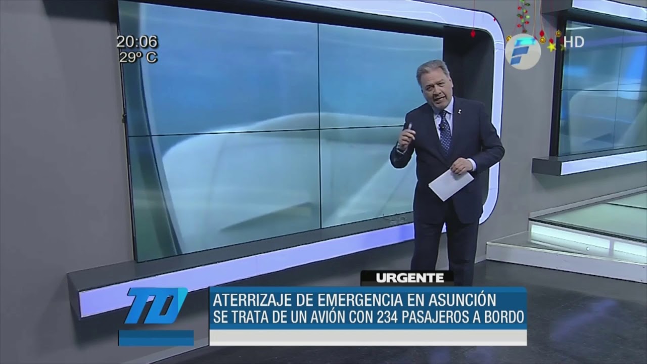 Avión aterriza de emergencia en Asunción