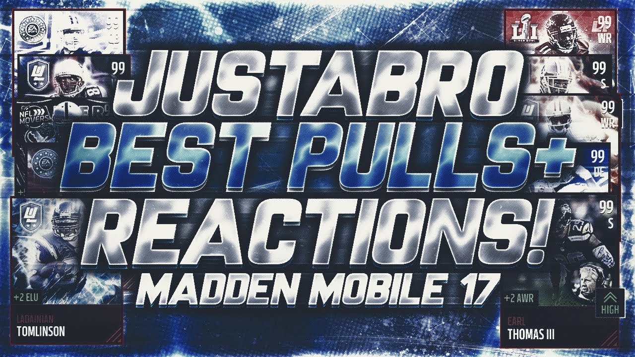MADDEN MOBILE! Best Pulls, Reactions, and Moments of the Year! - JustABro