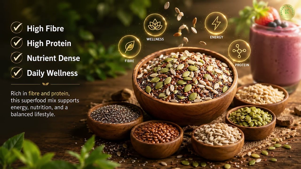 5 Super Seeds Combo Benefits | Flax, Chia, Pumpkin, Sunflower & Watermelon Seeds 🌱