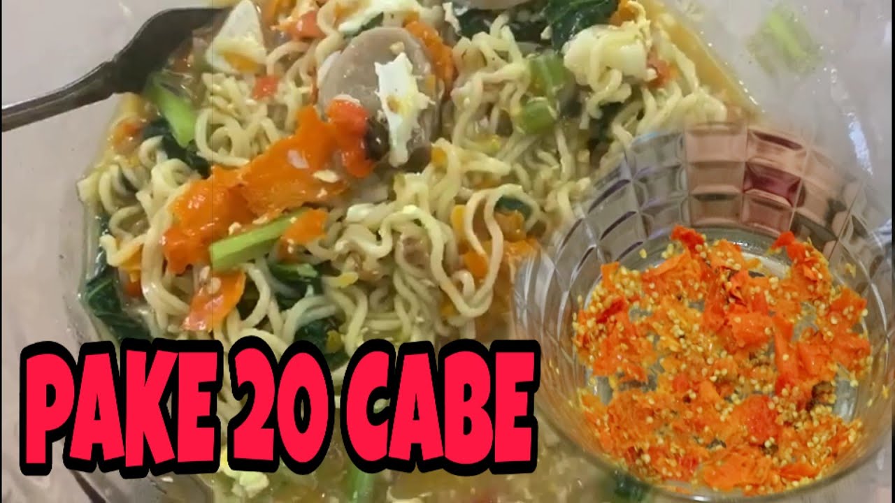 INDOMIE KUAH ALA ANAK KOS + 20 RAWIT MERAH