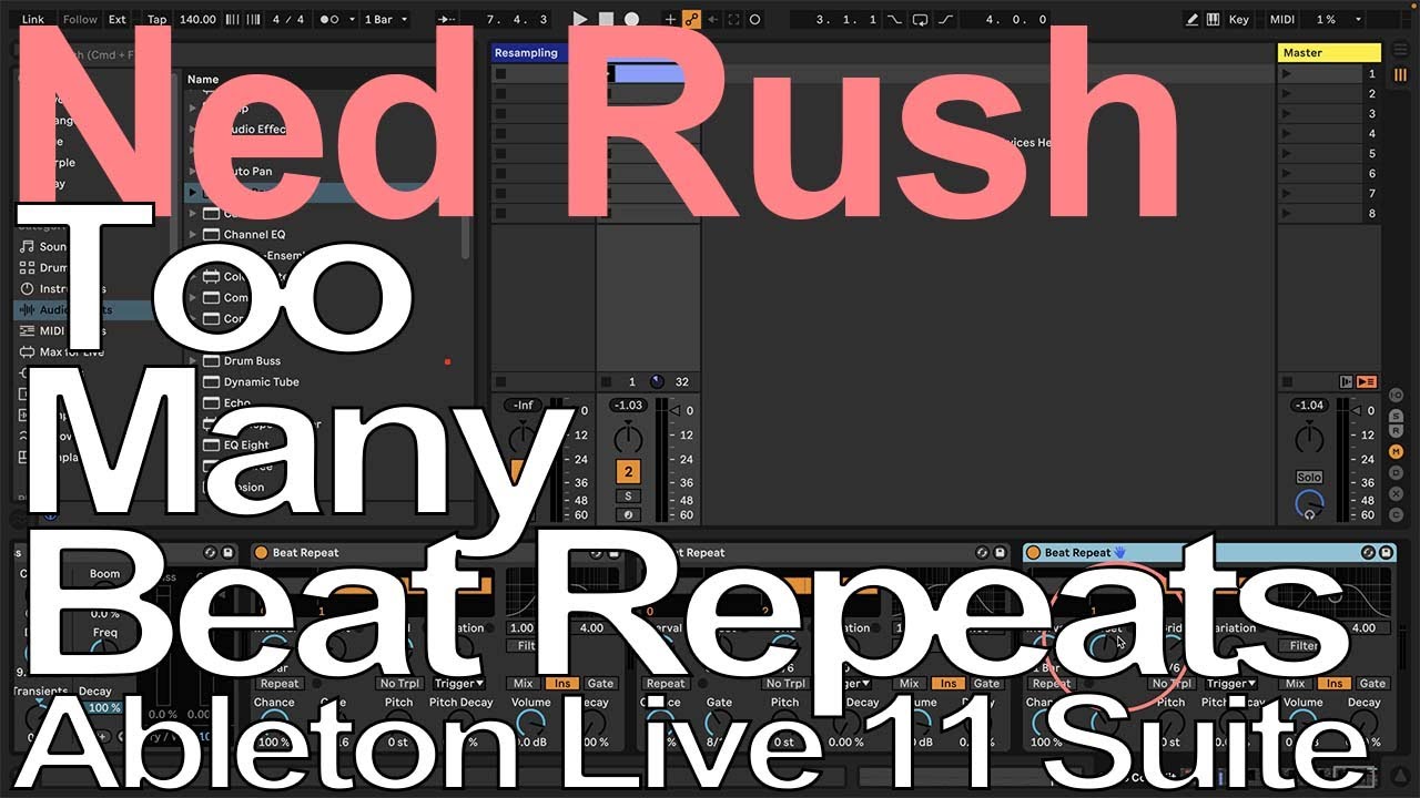 Учебное пособие Ableton — повтор бита = Нед Раш