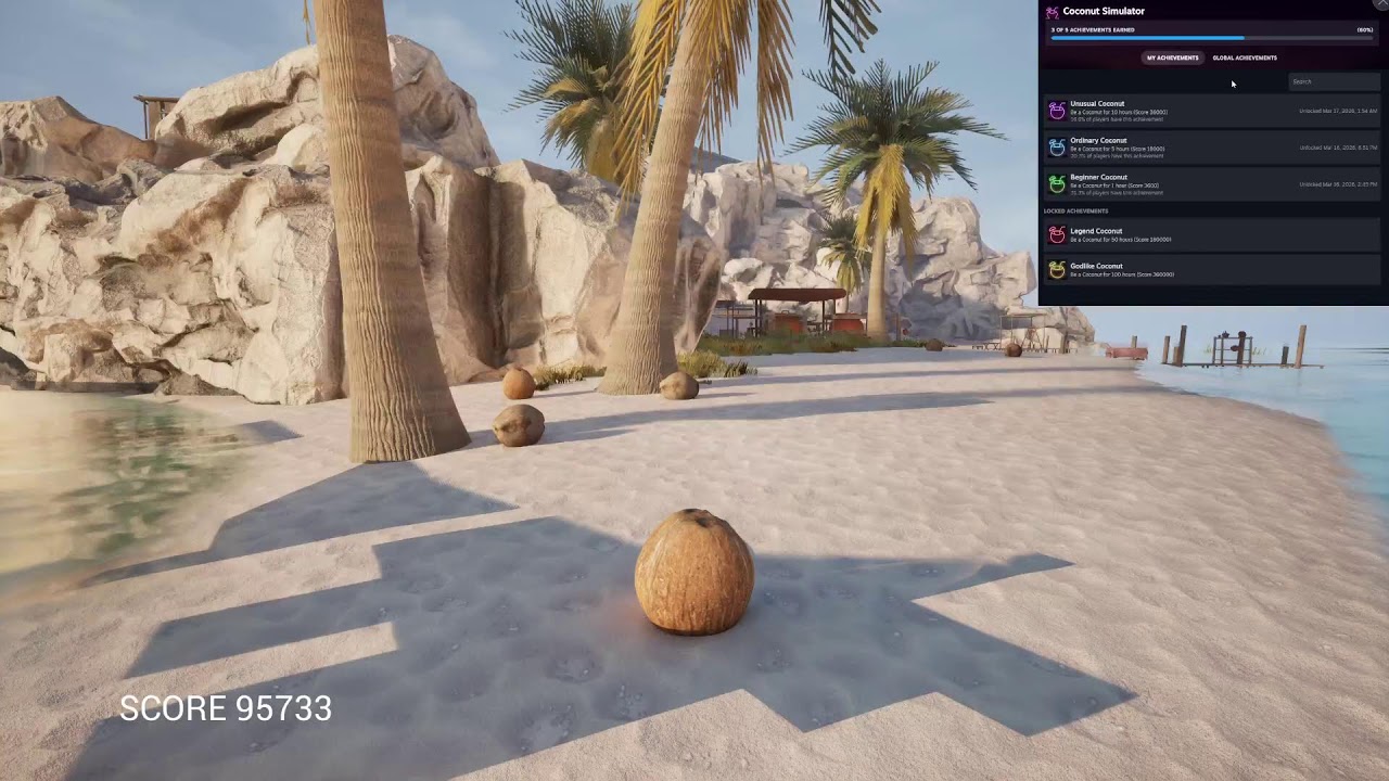 Getting all those Sweet achievments.... as a Coconut!