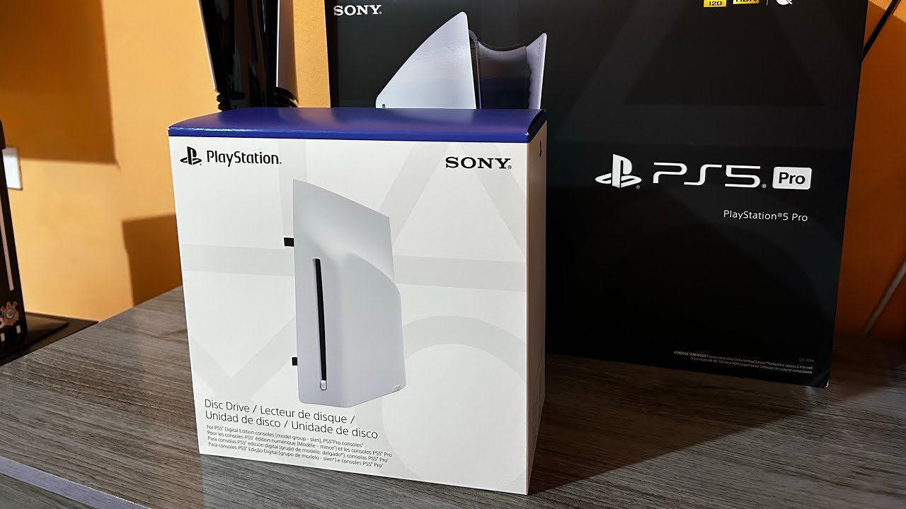 Comprei um leitor de disco para o PS5 PRO.