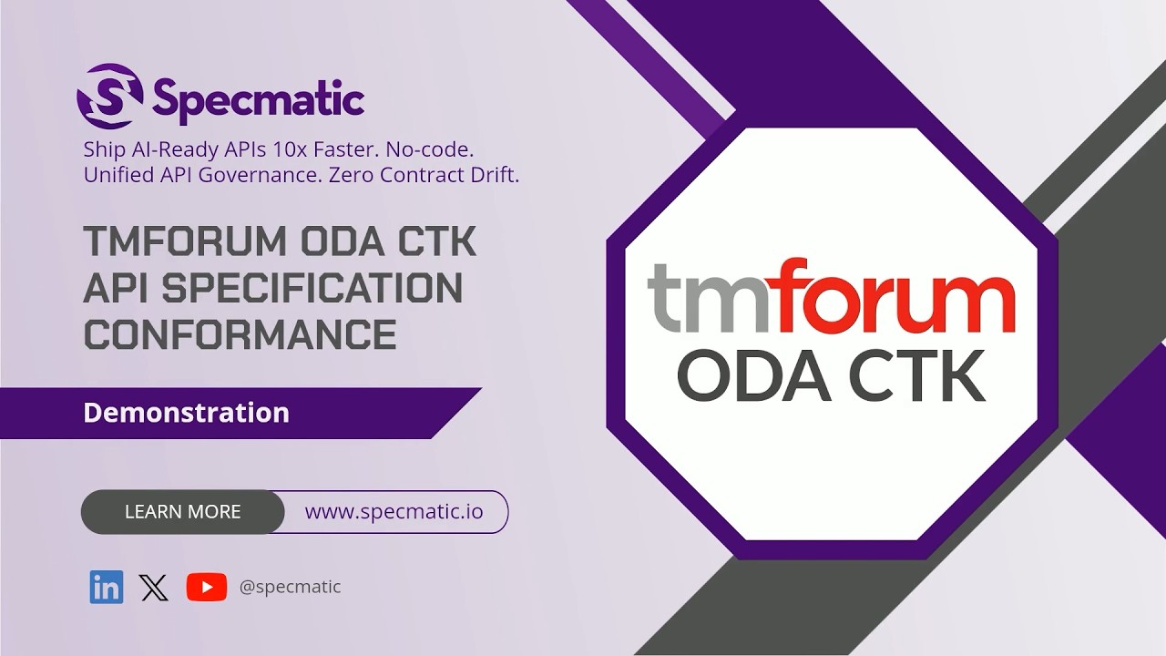 TMForum ODA CTK API specification conformance testing - Cypress vs Specmatic showdown