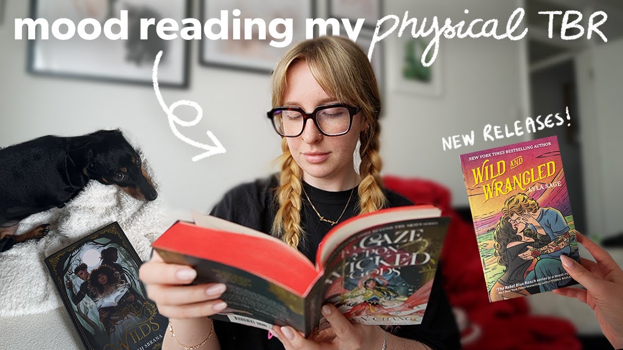 Mood reading my physical TBR 📚 read with me vlog!