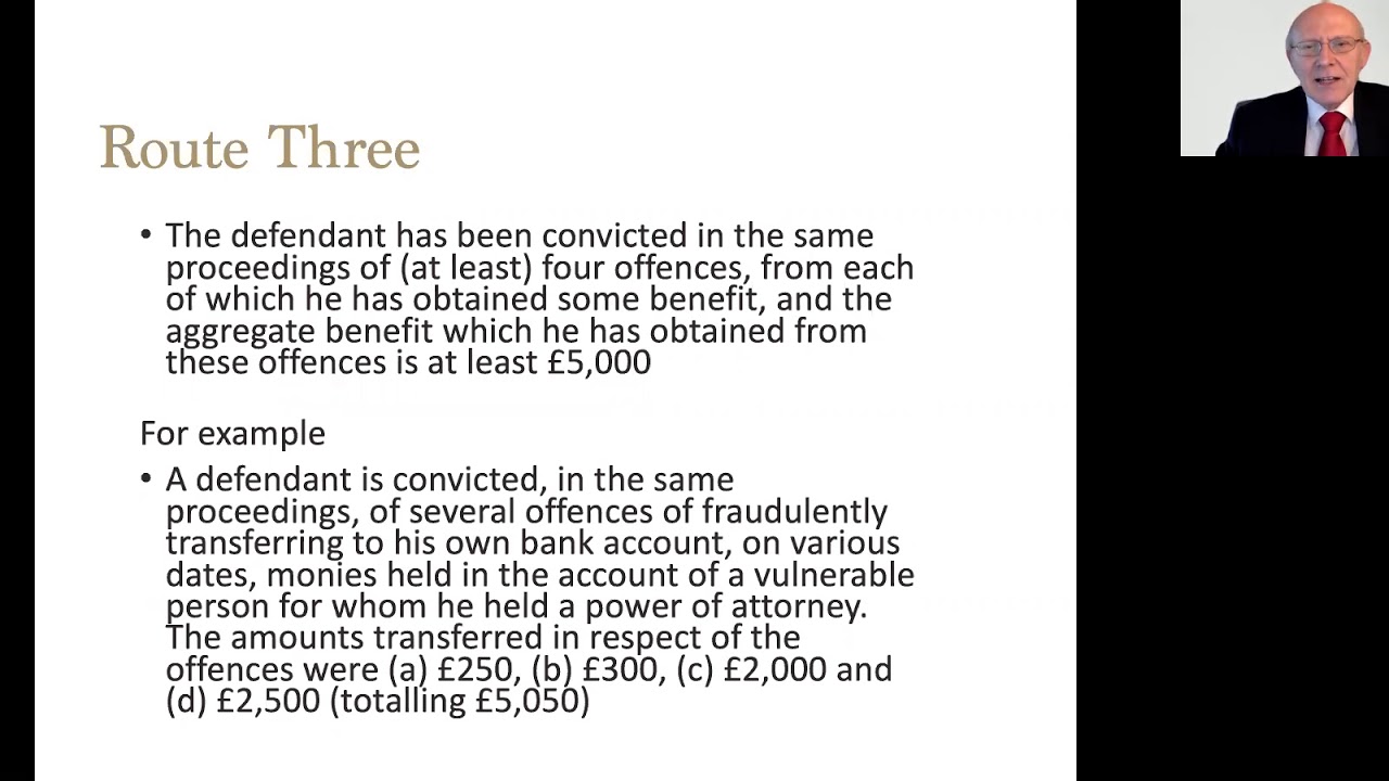 Criminal lifestyle in confiscation - Webinar Recording