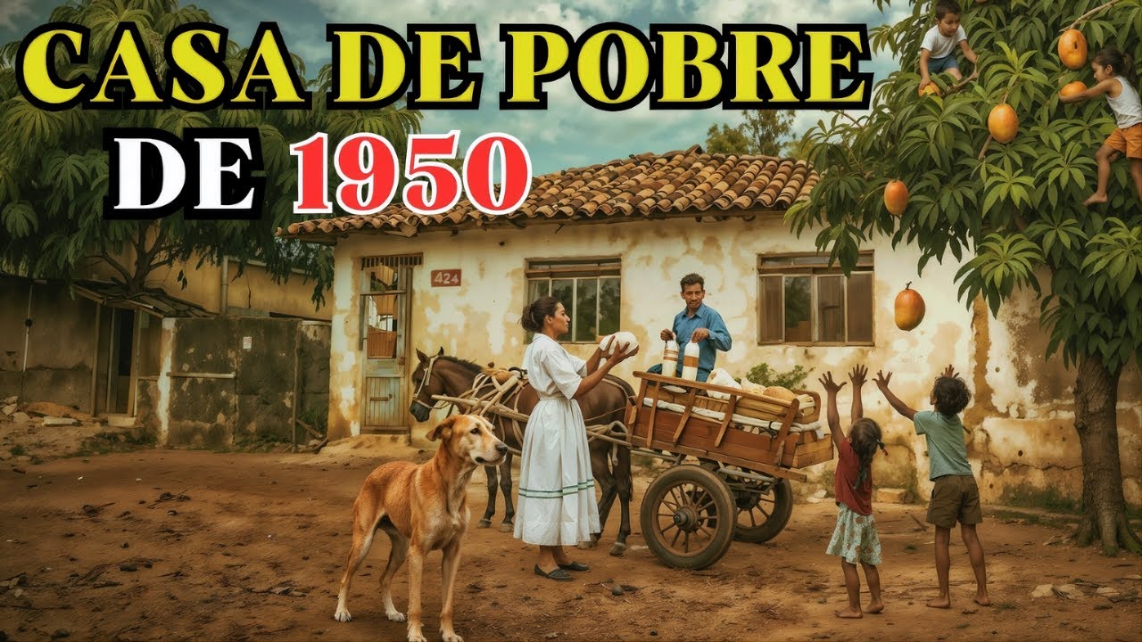 Entre em uma Casa Simples do Brasil dos Anos 1950  Como Viviam os Pobres