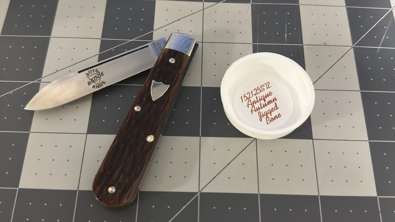 Clark knives episode #115 new great eastern cutlery #15 pattern boys badge knife 