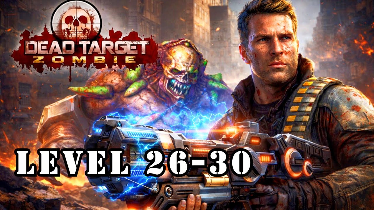 Dead Target 3D Gameplay Walkthrough🧟‍♂️ | Level 26 to 30 Complete💀🔥 Intense Zombie Battle! 🧟‍♂️