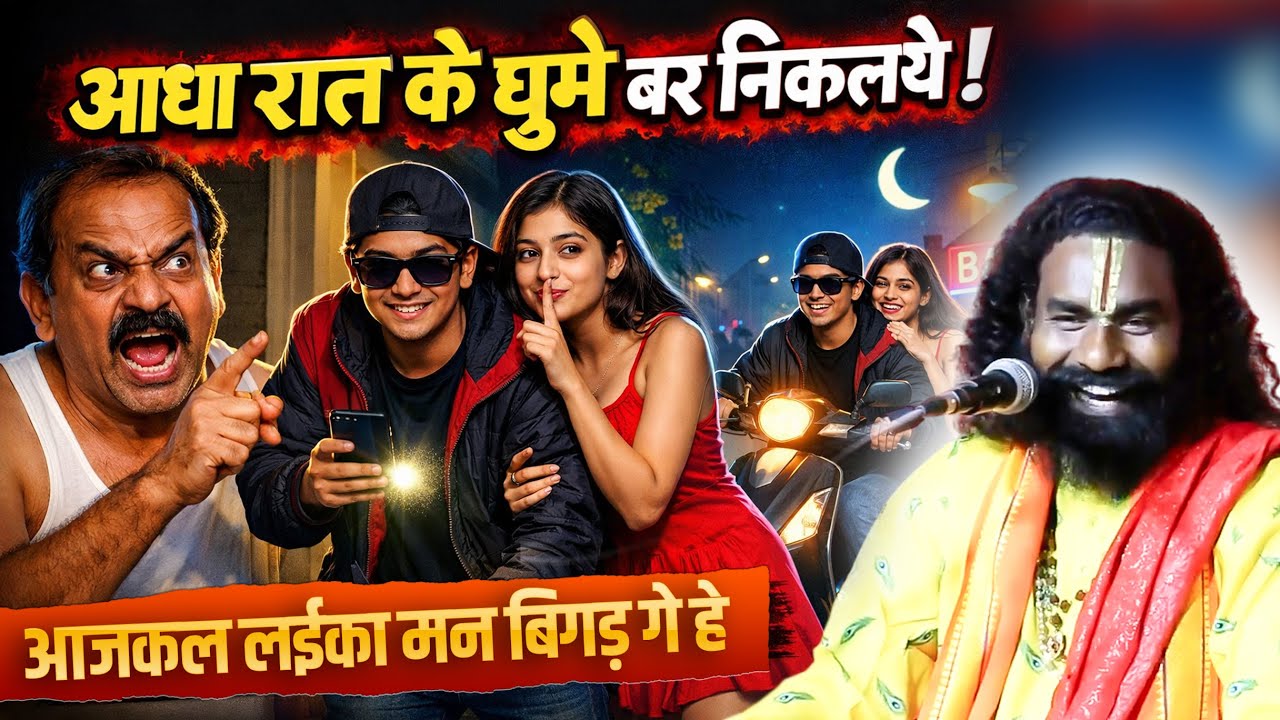 आधा रात के घुमे बर निकलथे ! आजकल लईका मन बिगड़ गे हे ! कामता प्रसाद संकीर्तन ! Kamta Prasad Ramayan