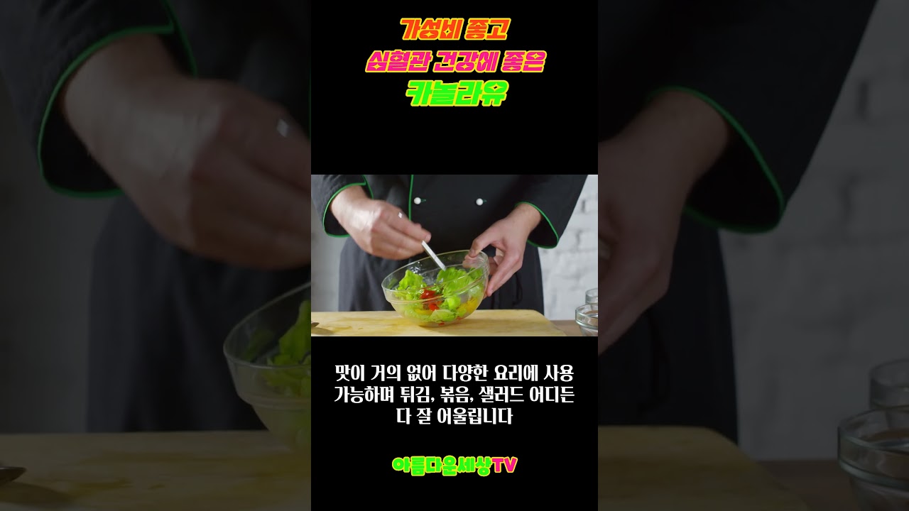 가성비 좋고, 심혈관 건강에 좋은 기름 카놀라유 