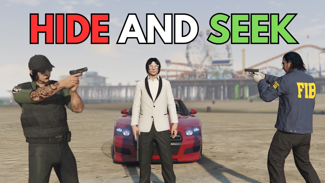 GTA Hide and Seek Hunt | Valentine's Day Special