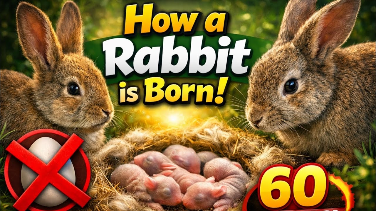 Rabbit Birth Process Explained in 60 Seconds