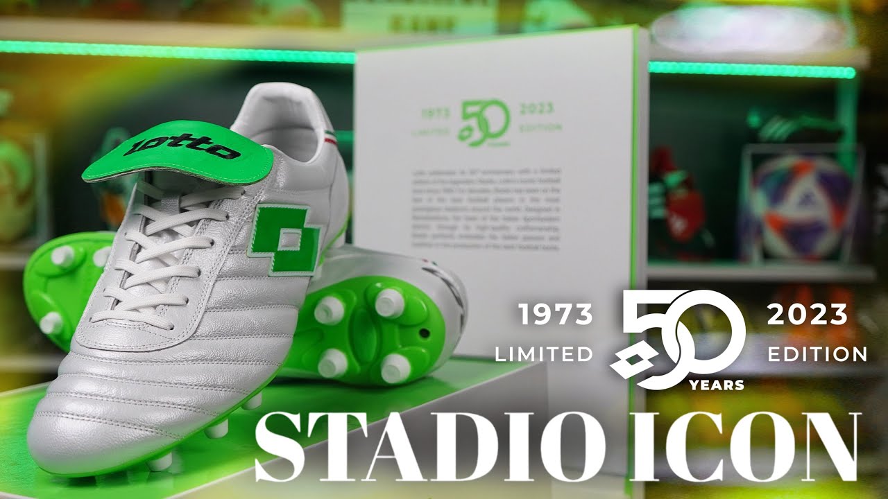 LOTTO Stadio ICON. Botines de edición limitada celebrando su 50th aniversario.