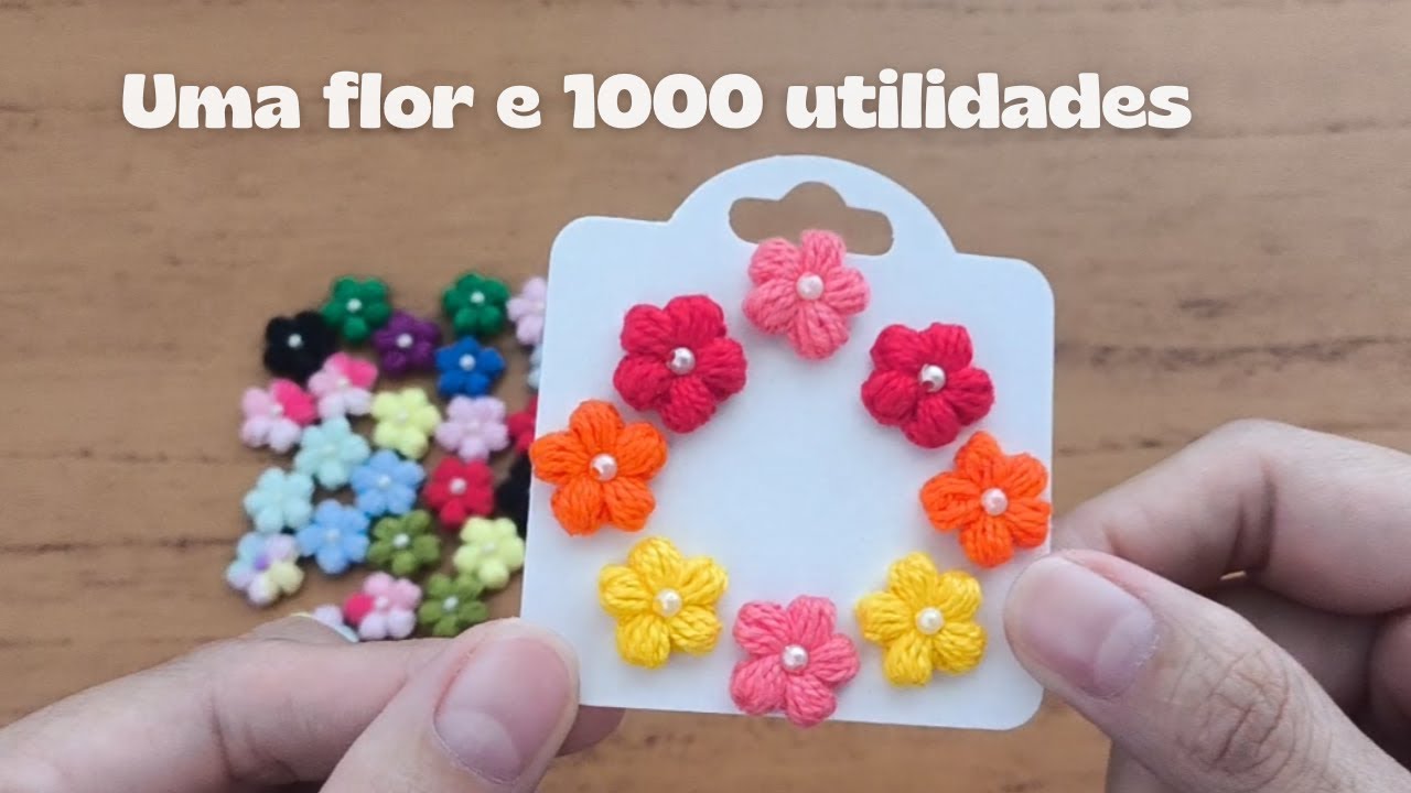 Essa flor de crochê vai fazer você lucrar muito / Faça uma flor de crochê super versátil!