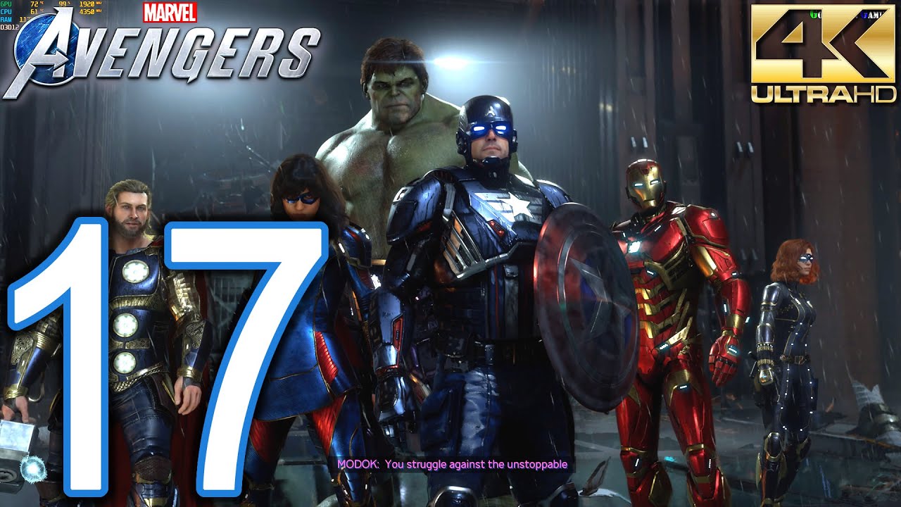Marvel's AVENGERS PC 4K Walkthrough - Part 17 - Final Mission: Mayhem Over Manhattan