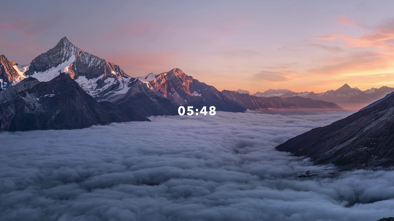 Beautiful 10 Minute Timer - With gentle Alarm | 4k - 60 fps