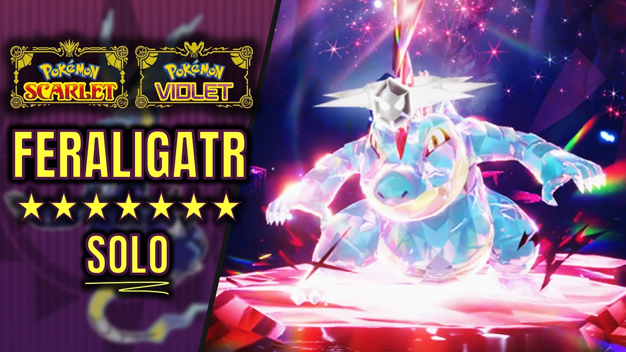 7-gwiazdkowy FERALIGATR solo Tera Raid- Pokemon Scarlet & Violet