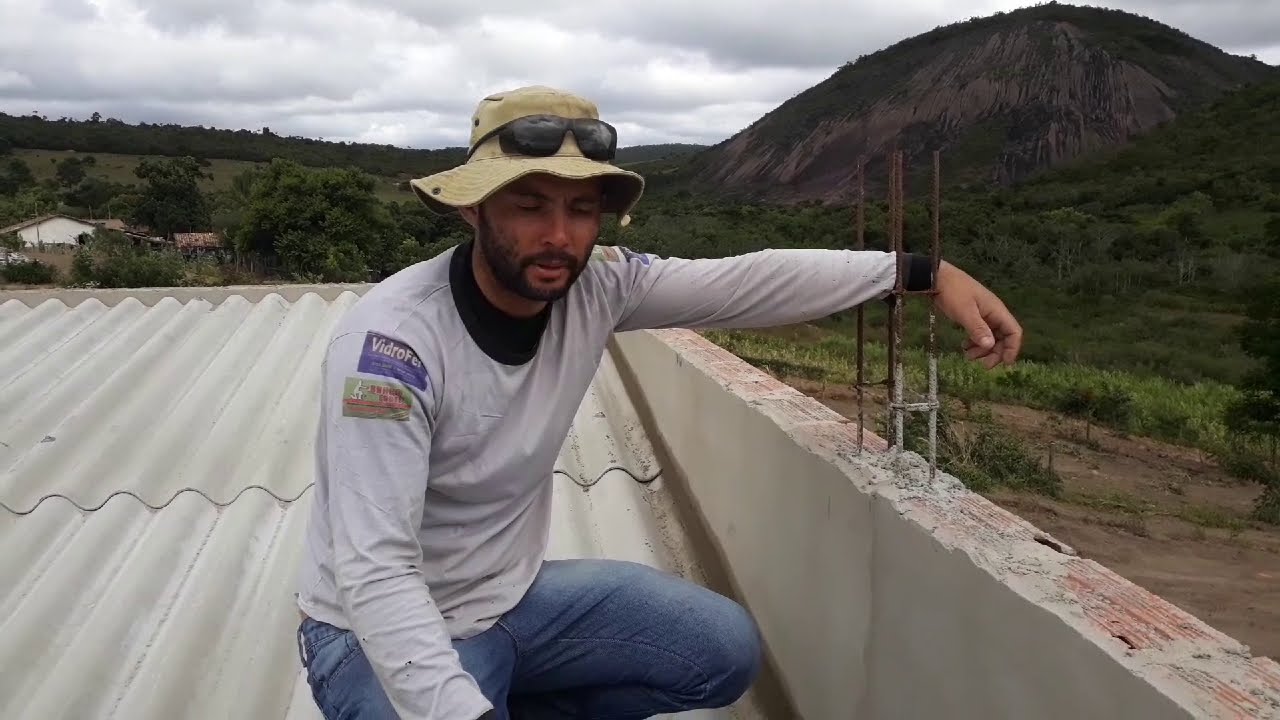 FAÇA RUFO DE MASSA DE CIMENTO NO TELHADO EMBUTIDO#acasadositio