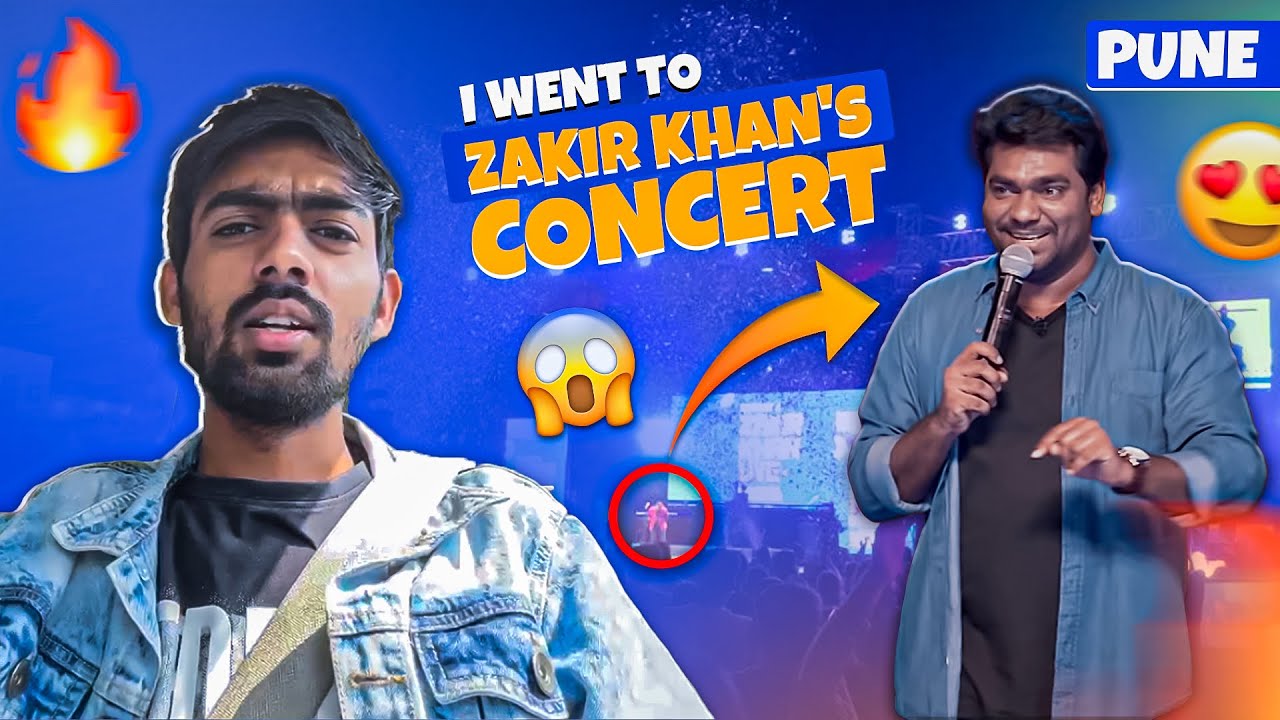 ZAKIR KHAN LIVE SHOW | PUNE | Best Stand- up Comedian | VLOG