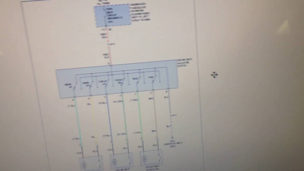 2008 Chevy HHR Driver power seat schematic