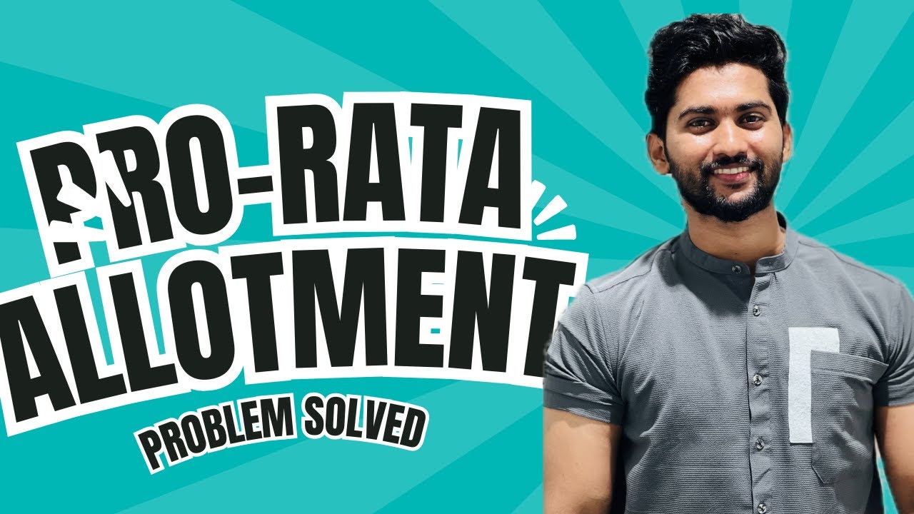 PRO-RATA ALLOTMENT || CMA-INTER ||PROBLEM SOLVED || CORPORATE ACCOUNTING  BY HABEEB SIR