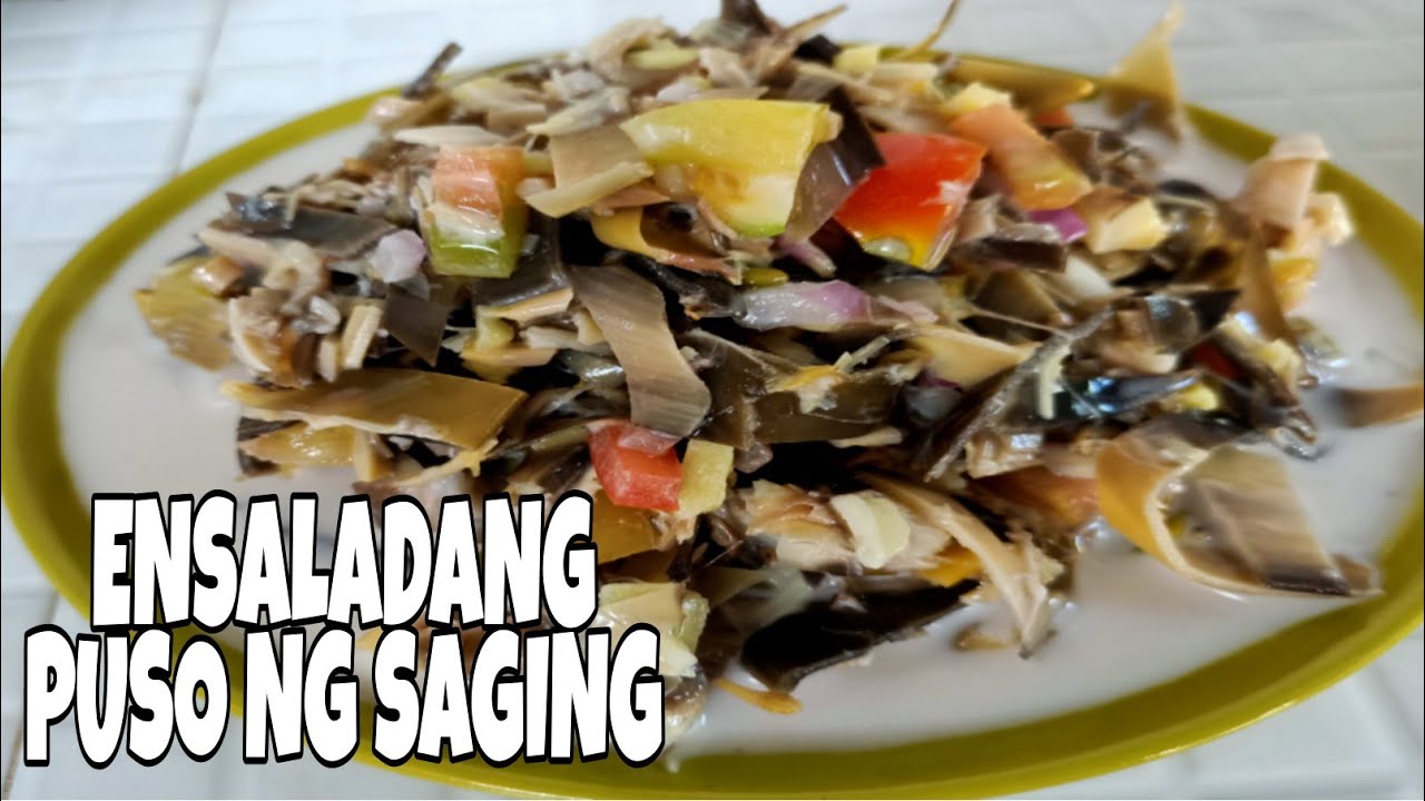 ENSALADANG PUSO NG SAGING | BANANA BLOSSOM SALAD | EJane's Cuisine
