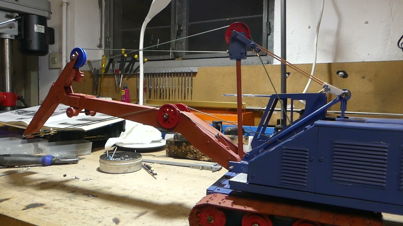 Seilbagger Demag B408 Test Ausleger-L&ouml;ffelstiel Tiefl&ouml;ffel