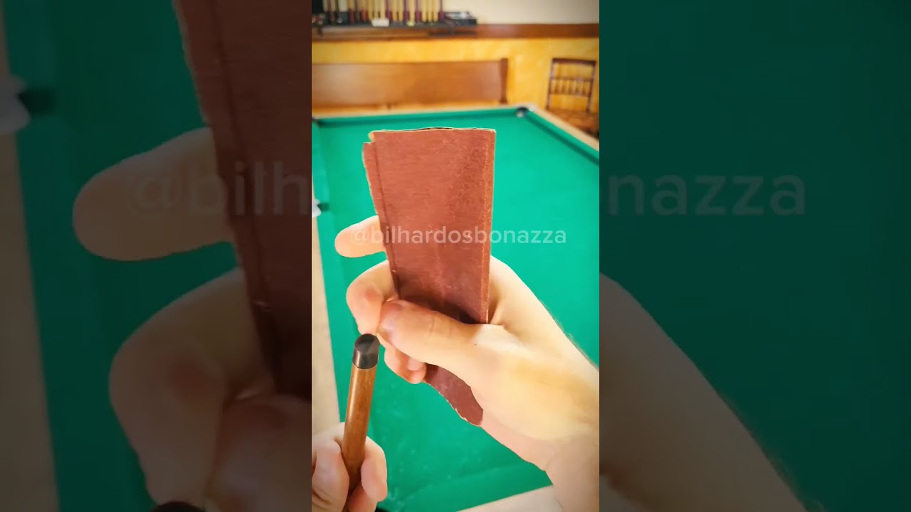 Porque com taco de bar e bola pesada n&atilde;o consegue puxar? #sinuca #snooker #billiards #8ballpool