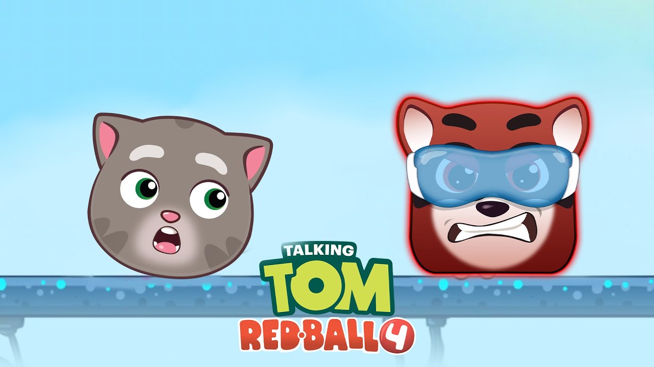 Talking Tom x Red Ball 4 | Talking Tom In Red Ball 4 Vs Raccoon Alien Boss