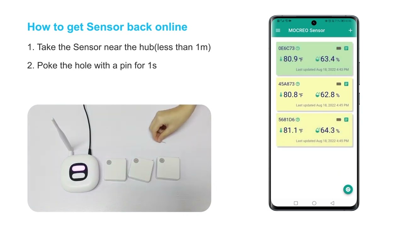 How to do when MOCREO Sensor does not update
