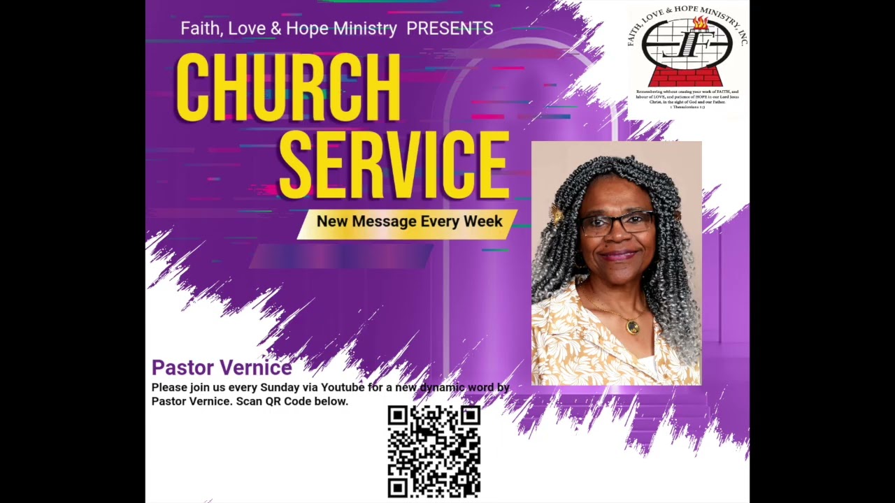 Pastor Vernice Brown words of encouragement.  