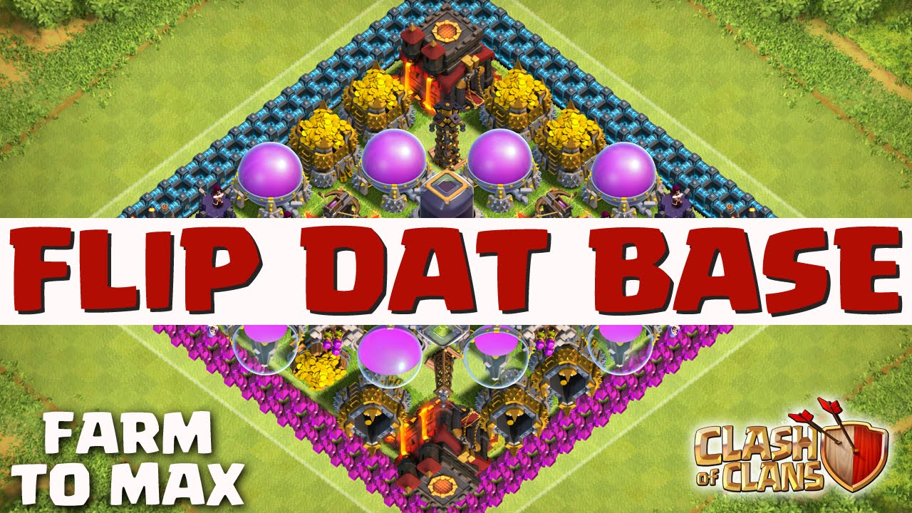 Clash of Clans - LUCKY GOBLIN! BEST FARMING SPOT?! (Flip That Base Ep 37)