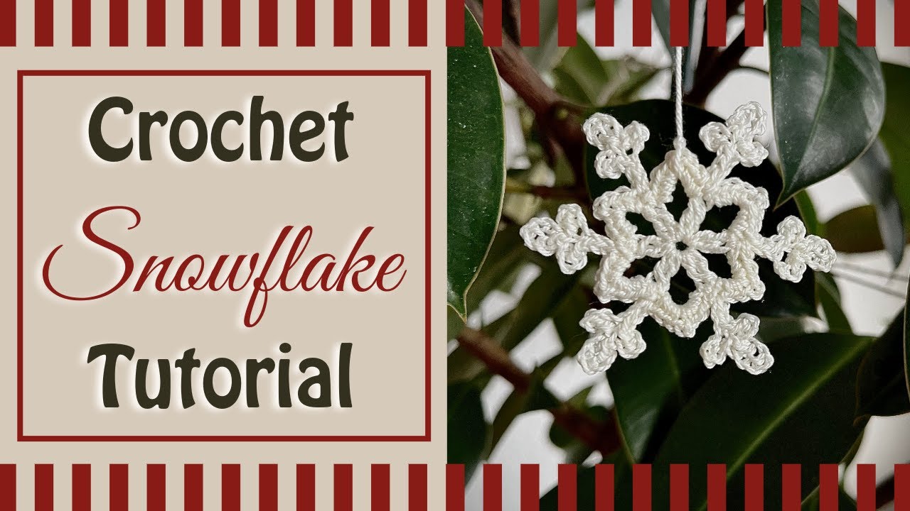 How to Crochet a Cute and Easy Snowflake ❄️