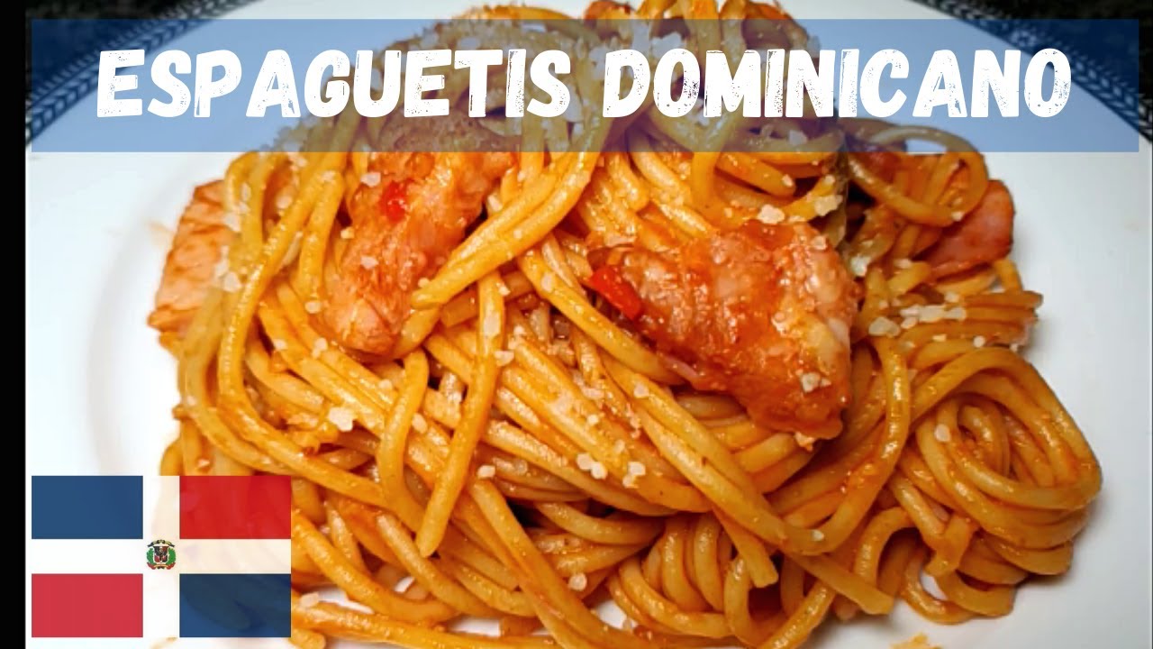 Espagueti Rojo Dominicano con chuleta /Cocina con turbi
