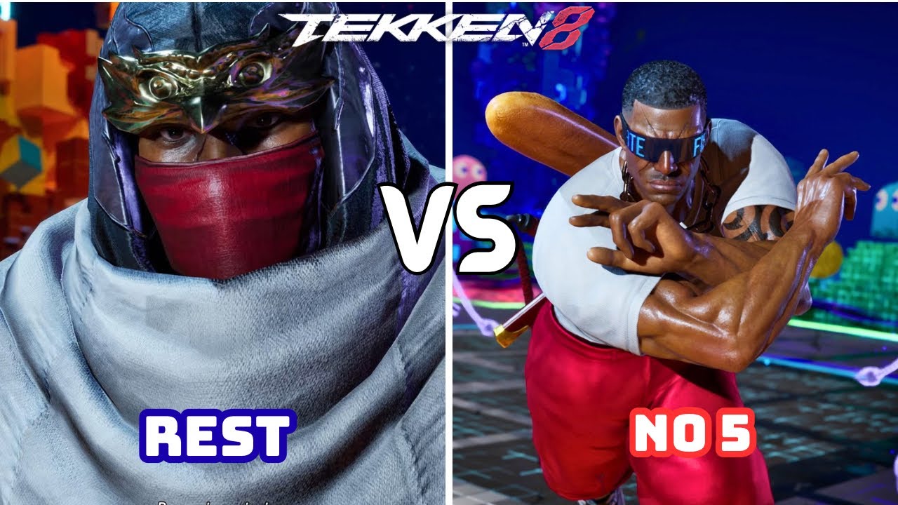 TEKKEN 8 🔥 Rest (Raven) vs No 5 (Raven) 🔥 High Level Gameplay 
