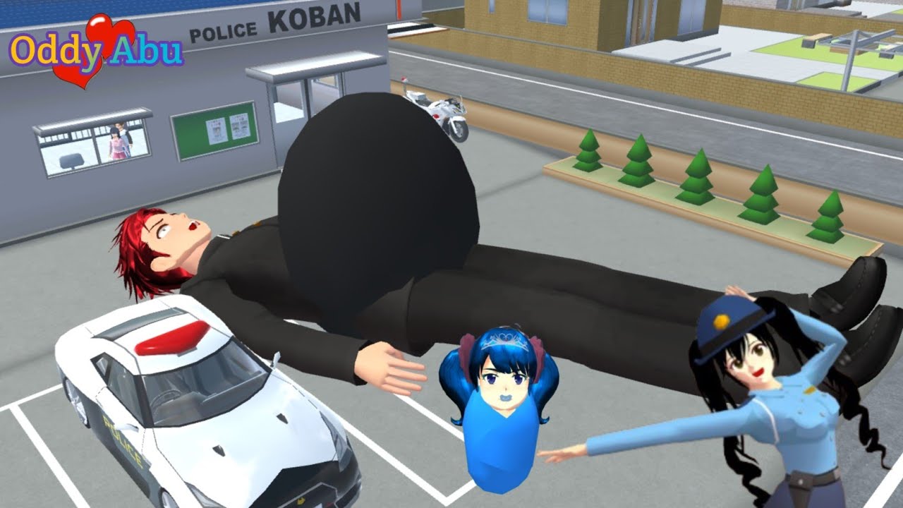 Taiga Hamil Jadi Raksasa Melahirkan Depan Kantor Polisi Koban 😱 Sakura School Simulator 