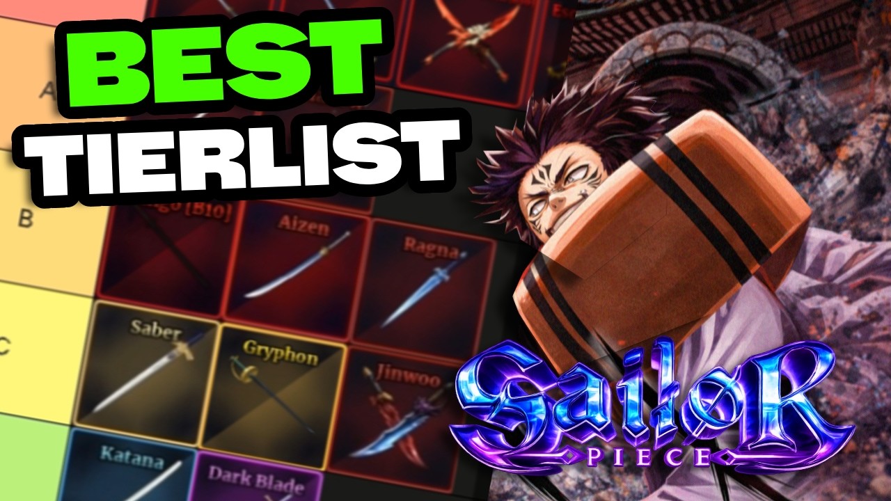 SAILOR PIECE COMPLETE TIERLIST (SWORDS, MELEE, TRAITS, RACES, CLANS, RUNES AND ACCESSORIES!)
