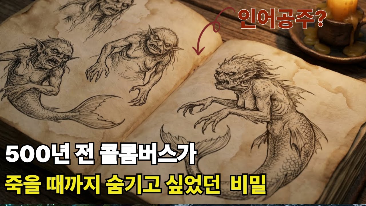 🌙500년 전 콜롬버스 일지속 인어의 진실은 l 달밤에 미스터리