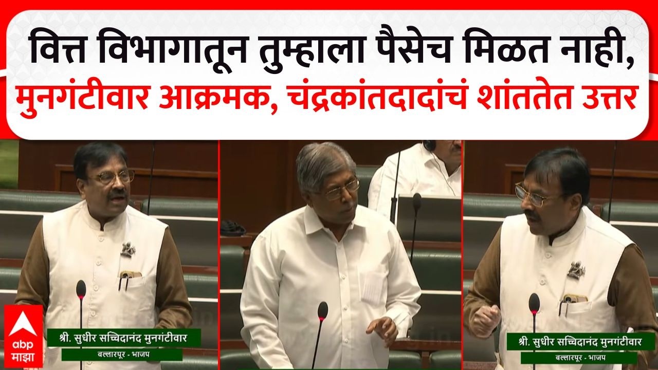 Vidhan Sabha :  वित्त विभागातून तुम्हाला पैसे च मिळत नाही, मुनगंटीवार आक्रमक