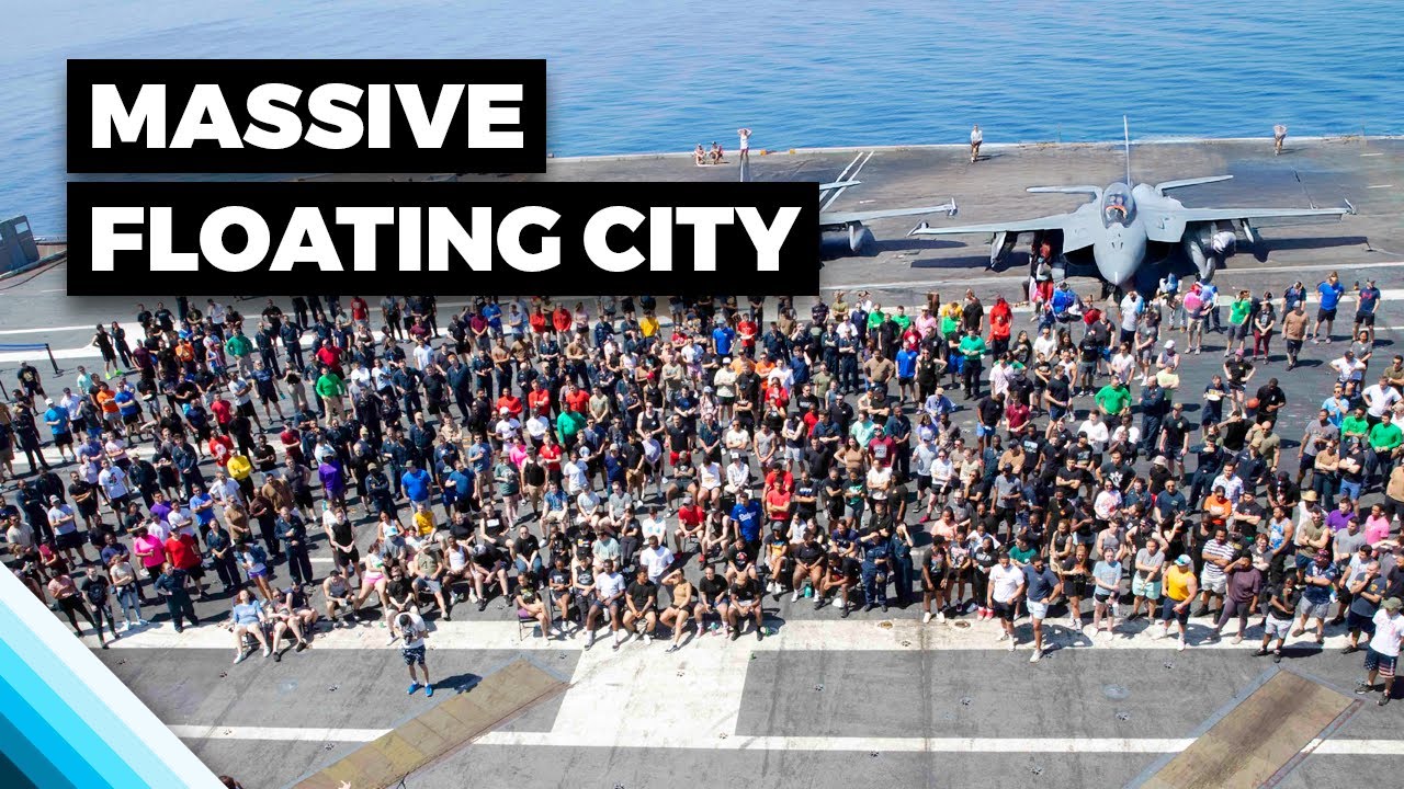Inside The MASSIVE Floating City Where 5000 Sailors Live!