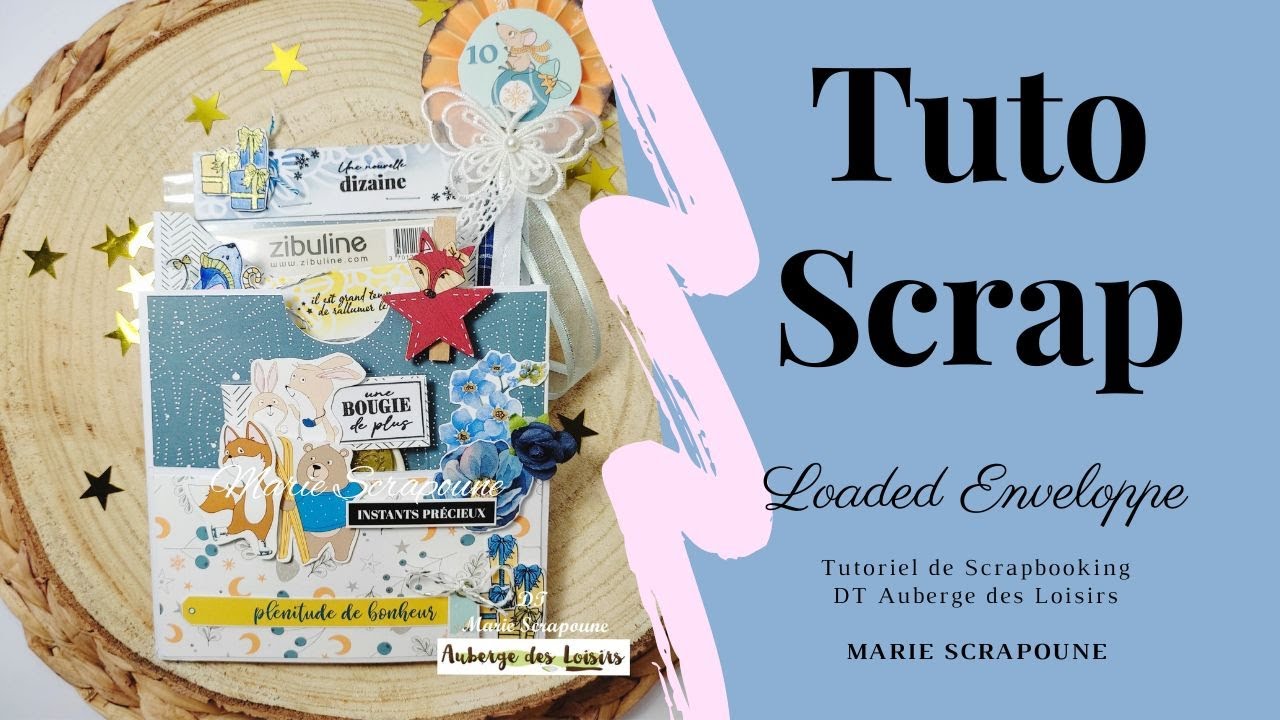 Astuce & Tuto Scrapbooking LOADED ENVELOPPE Facile a réaliser je vous explique tout