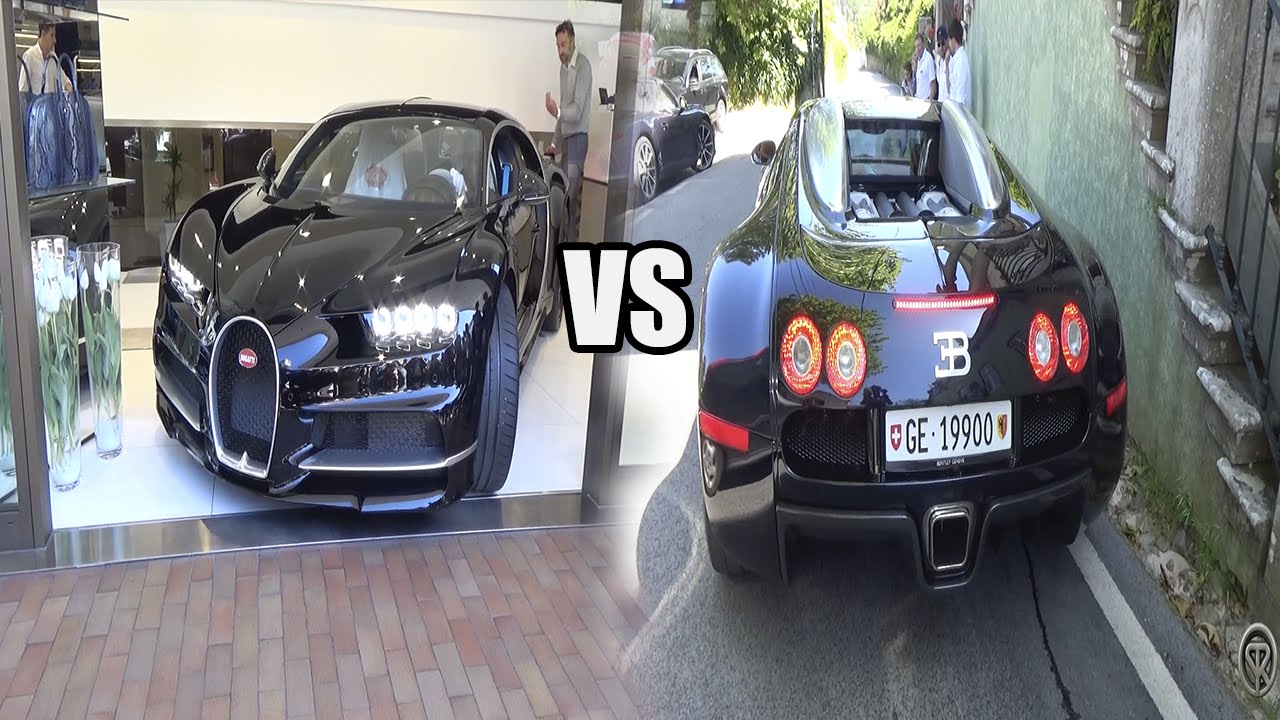 Bugatti Chiron VS Bugatti Veyron - Exhaust Sound!