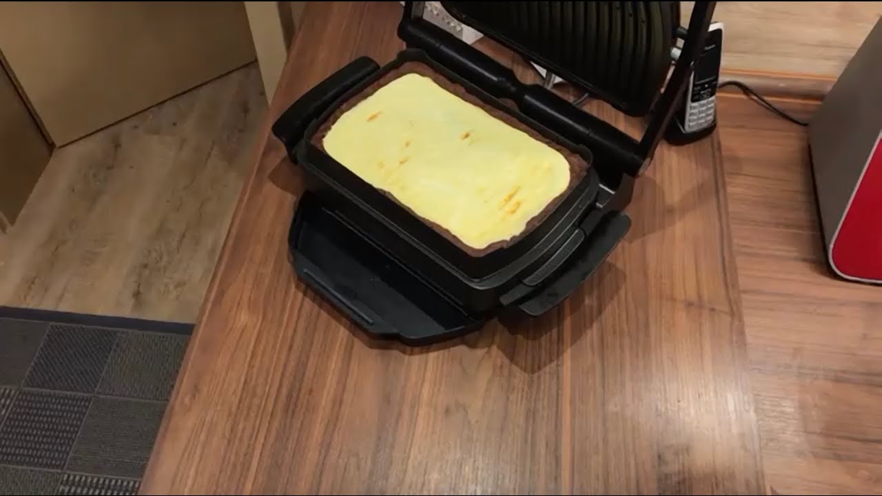 Schoko-Käsekuchen backen im Tefal OptiGrill