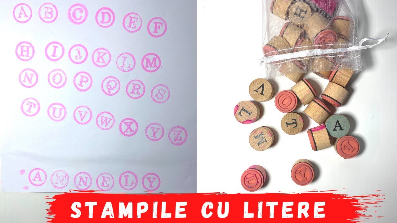 Stampile cu Litere | Invat Alfabetul | Activitate Educativa Prescolari