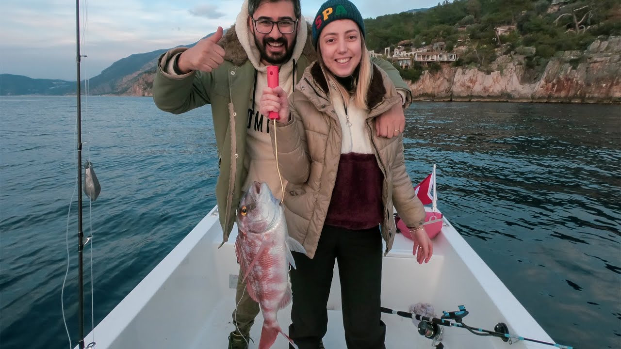 Canlı Kalamar ile Fangri Mercan Avı